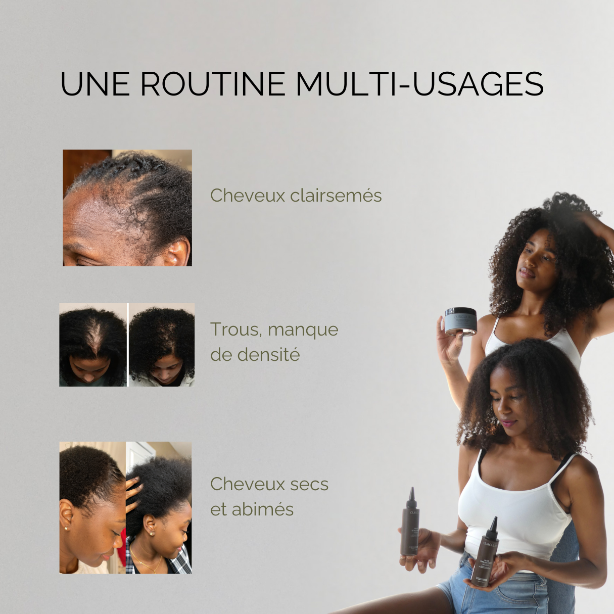 Le Duo Cheveux Pousse et Brillance