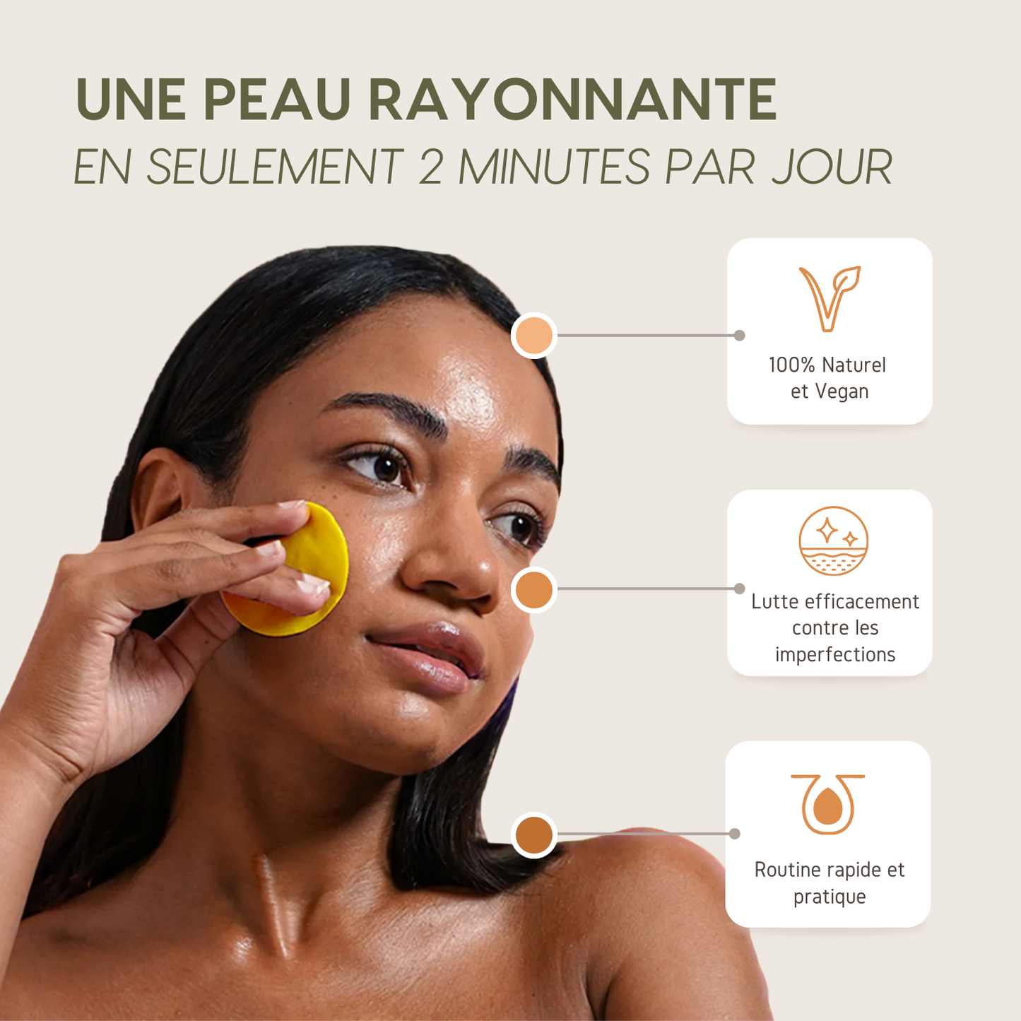 Pads Nettoyants 3 en 1 au Curcuma