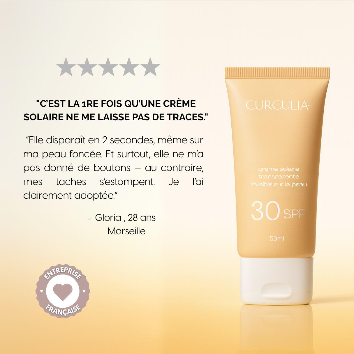 Crème Solaire Transparente