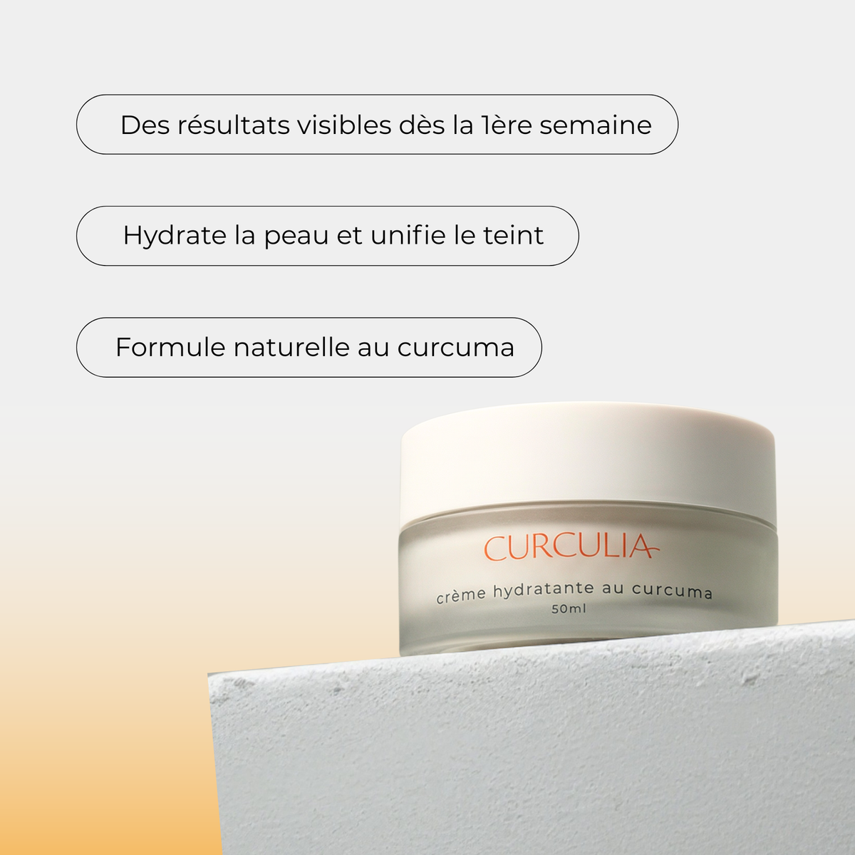 Crème hydratante au Curcuma