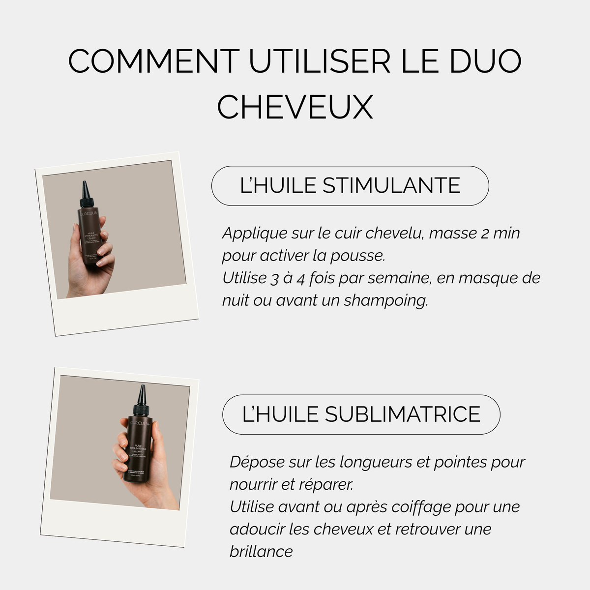 Le Duo d'Huiles Pousse et Brillance