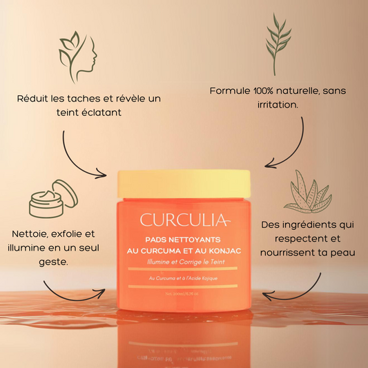 Pads Nettoyants 3 en 1 au Curcuma