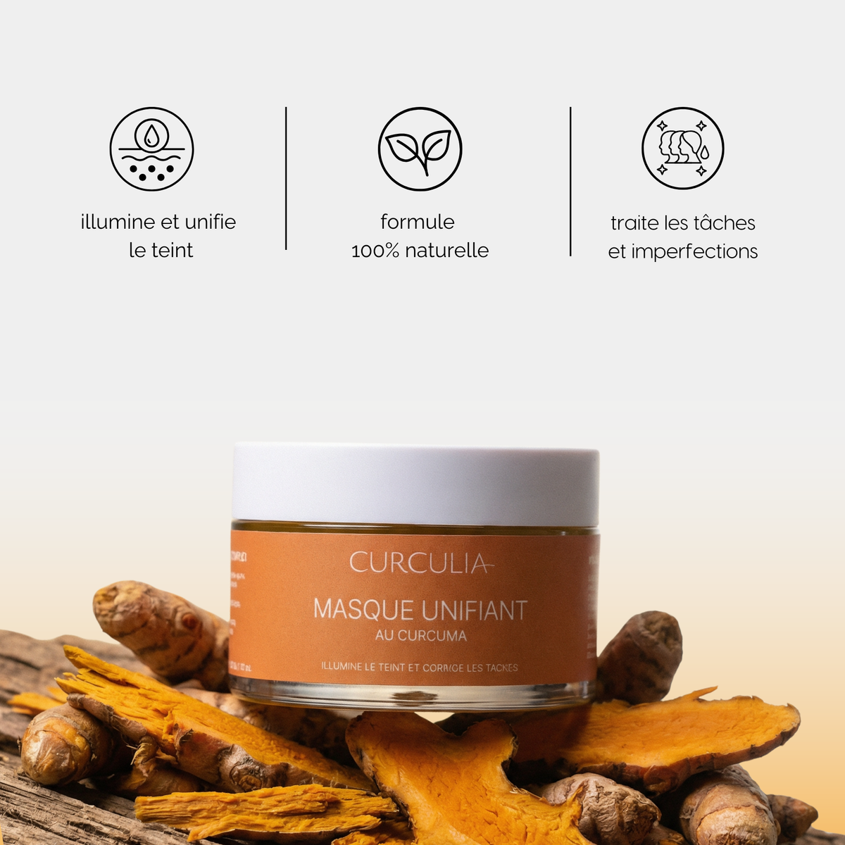 Masque Unifiant au Curcuma